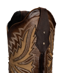 Bota Rodeo Clasica Punta Cuadrada Piel Premium
