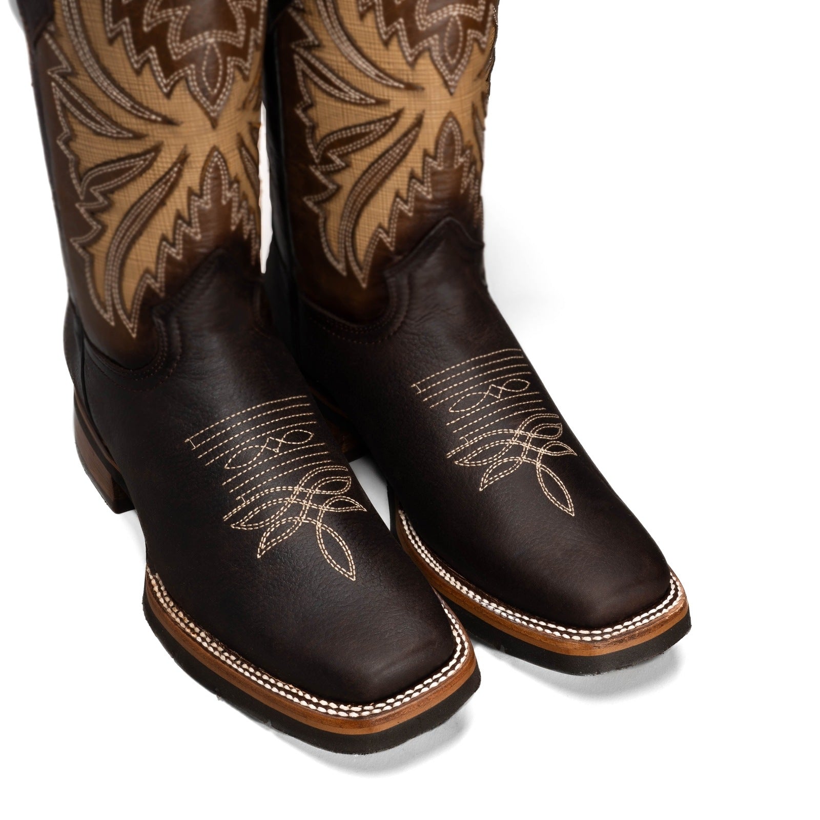 Bota Rodeo Clasica Punta Cuadrada Piel Premium