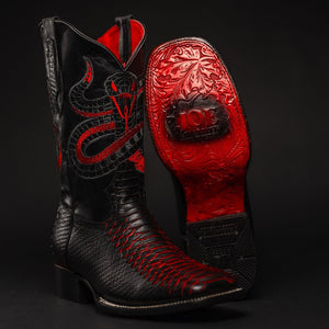 Botas Vaqueras de Hombre Viper con Punta Cuadrada