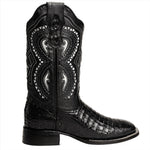 Combo Bota de Rodeo Piel de Caiman Original y Cinto