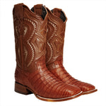 Combo Bota de Rodeo Piel de Caiman Original y Cinto