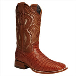 Combo Bota de Rodeo Piel de Caiman Original y Cinto