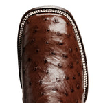 Combo Bota de Rodeo Piel de Avestruz Original y Cinto