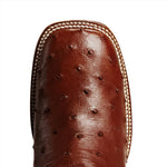 Combo Bota de Rodeo Piel de Avestruz Original y Cinto