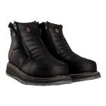 Hammer 6" Botas de Trabajo Doble Zipper Suela Ligera Doble Densidad , 100% Piel Negro