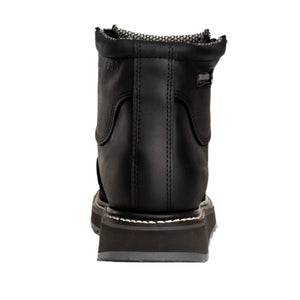 Hammer 6" Botas de Trabajo Doble Zipper Suela Ligera Doble Densidad , 100% Piel Negro