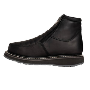 Hammer 6" Botas de Trabajo Doble Zipper Suela Ligera Doble Densidad , 100% Piel Negro