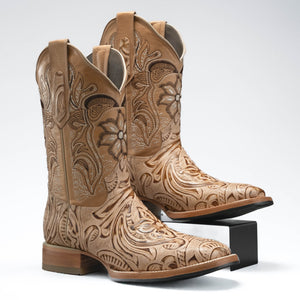 Bota Rodeo Piel Premium Diseño Artesanal Sincelado