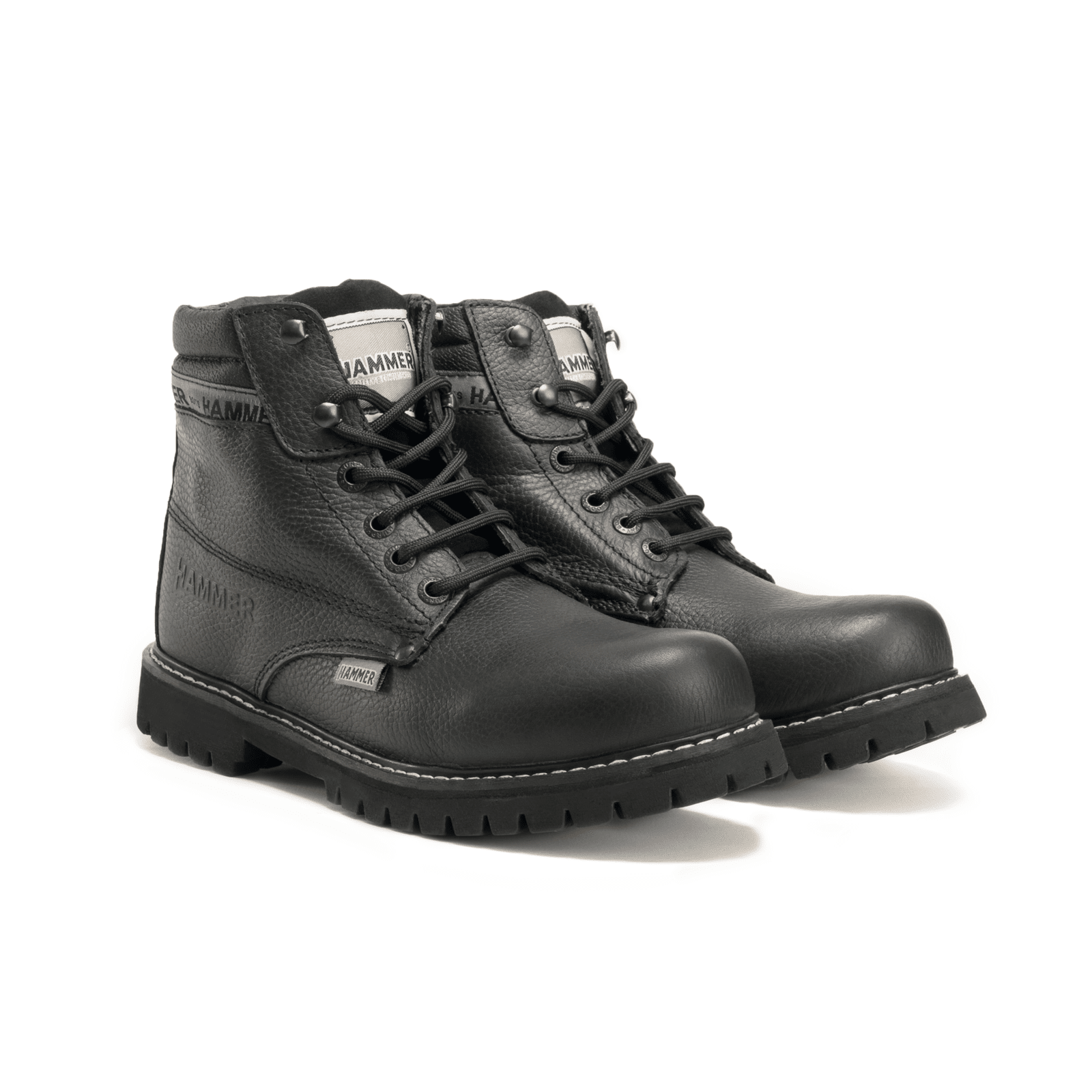 MU036 Murphy Botas de Trabajo Suela Tractor Piel 6" Negro