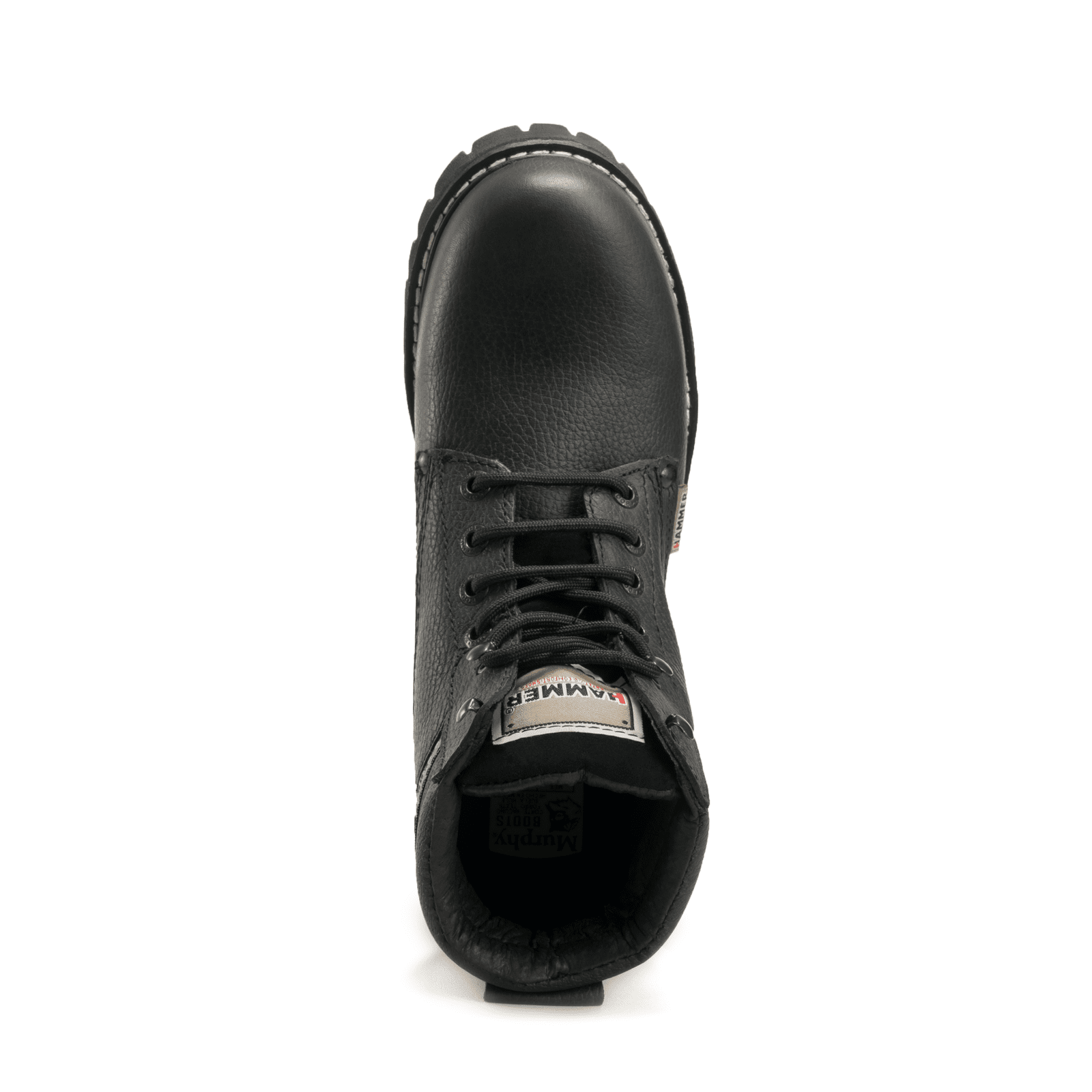MU036 Murphy Botas de Trabajo Suela Tractor Piel 6" Negro