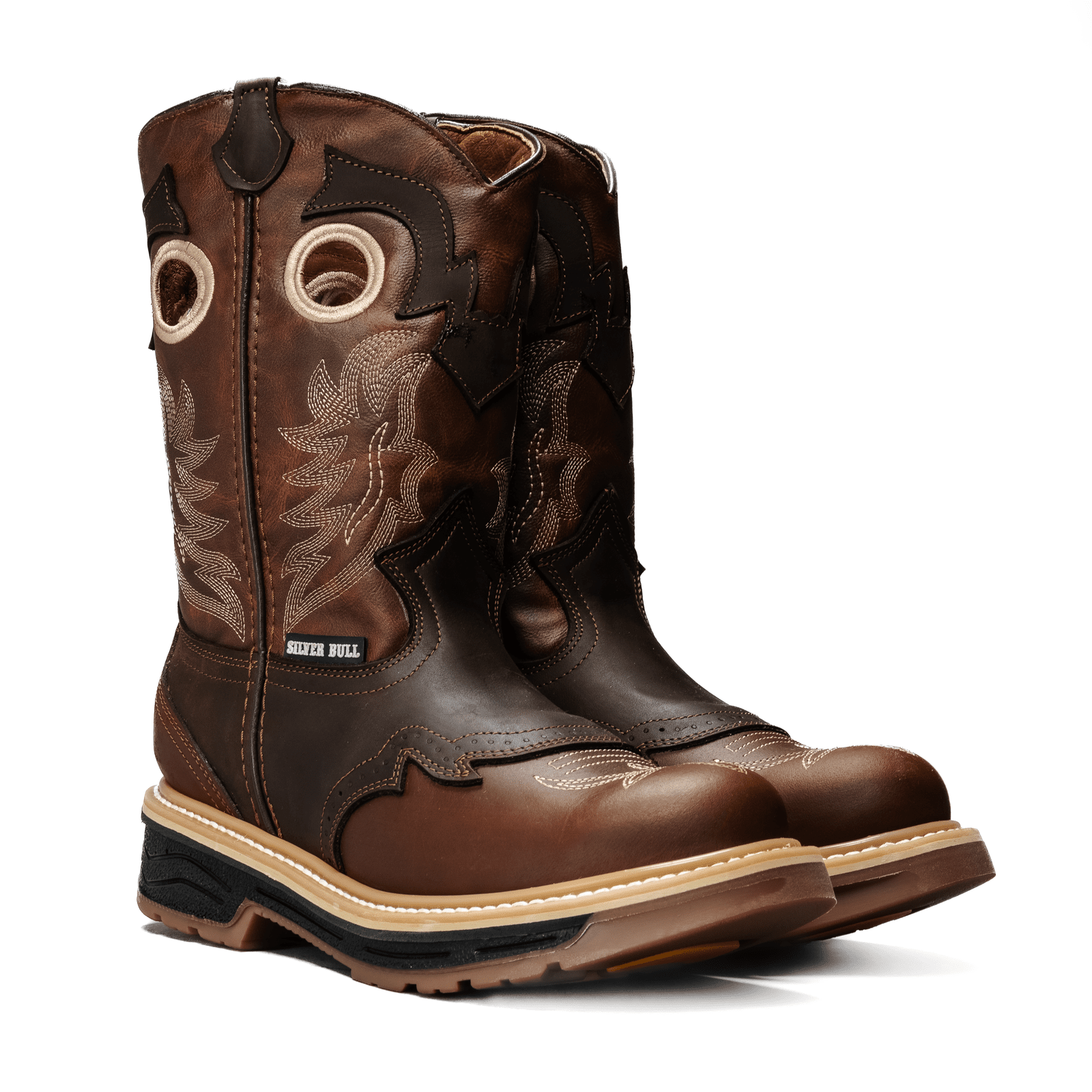 Sb1035 Hombre Steel Toe Brown Horma Ee Amplia-Se Recomienda Medio Numero Menos