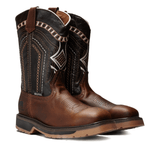 Sb5001 Bota Silver Bull Punta Cuadrada Steel Toe Cafe Rustico Horma Ee Amplia-Se Recomienda Medio Numero Menos