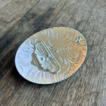 Hebilla Vaquera Para Cinto De Metal Oro/Plata/Negro