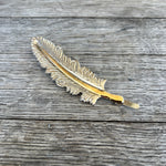 Pluma de Metal Para Sombrero Vaquero