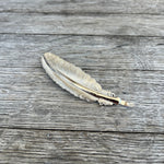 Pluma de Metal Para Sombrero Vaquero