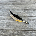Pluma de Metal Para Sombrero Vaquero