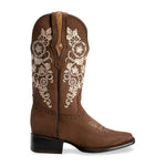 Bota Rodeo Para Dama Bordado Artesanal
