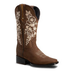 Bota Rodeo Para Dama Bordado Artesanal