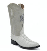 Combo Botas 904 Punta J Imitacion Cocodrilo Hueso