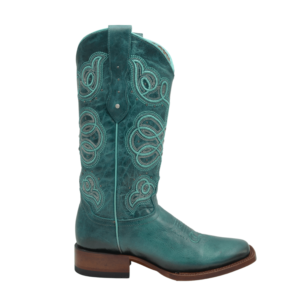JB15 01 Brown Boots Flowers Botas de Rodeo para Mujer Joe Boots El Mundo De Charros