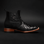 Botin Vaquero Pescado Monster Fish Piraruccu de Hombre Punta Cuadrada