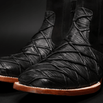 Botin Vaquero Pescado Monster Fish Piraruccu de Hombre Punta Cuadrada