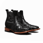 Botin Vaquero Pescado Monster Fish Piraruccu de Hombre Punta Cuadrada