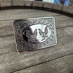 Hebilla Vaquera Para Cinto De Metal Oro/Plata/Negro
