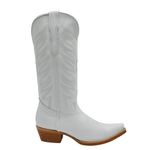 RC320 Botas Clásica Vaquera para Mujer Horma Snip Toe Blanca