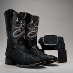 Combo Botas Vaqueras de Hombre Viper con Punta Cuadrada