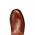 Bota de Trabajo 100% Piel Tubo Alto Suela Hule