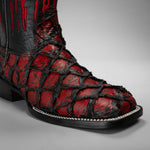 Bota Rodeo Piel Premium Con Corte De Pirarucu Monster Fish