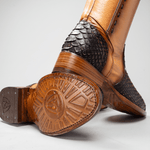 Bota Rodeo Piel Premium Piton Punta Redonda
